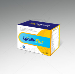 LYCOLIV-PLUS    Lycopene 6% 10000mcg+Vitamin E 10IU+Vitamin A Palmitate 5000IU+Vitamin C 50mg+Zinc sulphate 22.5mg+ Selenium dioxide 70mcg