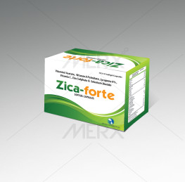 Zica Forte- Vitamin E Acetate 10 IU +Vitamin A Palmitate 2500IU+Lycopene 6% 2000 mcg+Vitamin C50 mg+Zinc Sulphate 27.45mg +Selenium Dioxide 70mcg