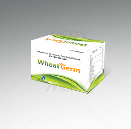 Wheat Germ- Wheat Germ oil 100mg+Omega 3 Fatty Acid 30mg+ Vitamin E 400IU